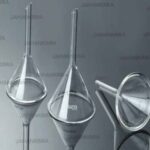 قیف شیشه ای آزمایشگاهی 90mm - LAMTEK