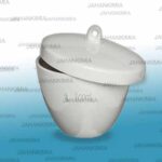 کروزه چینی آزمایشگاهی بزرگ 100ml_بوته چینی